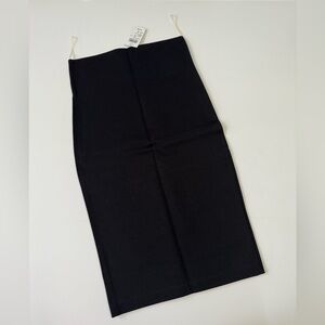Black midi skirt